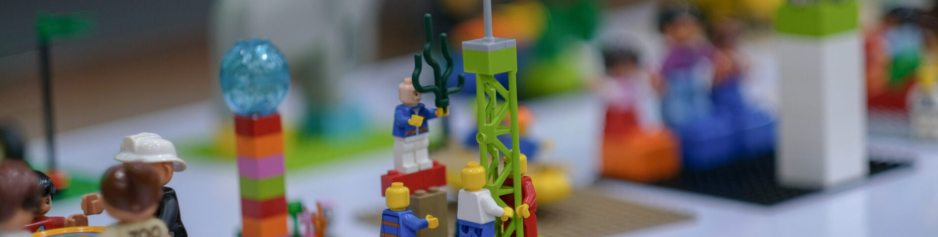 Facilitator guiding LEGO® Serious Play® activity – illustrating Braveway’s experiential learning approach